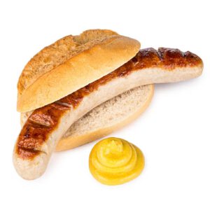 1 Salchicha Bratwurst con panecillo