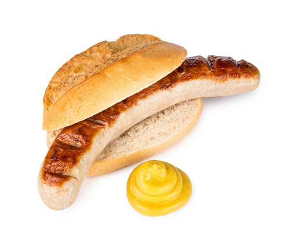 1 Salchicha Bratwurst con panecillo